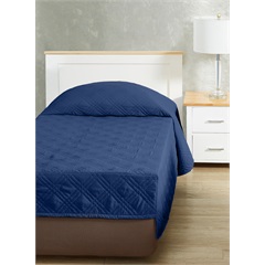 CozyCare Classic Coverlet, Navy